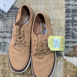 TOMS Men's Brown Canvas Sneakers